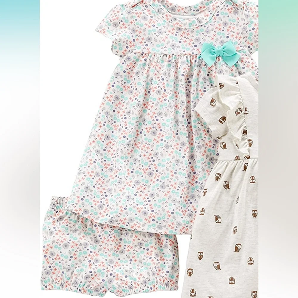 Simple Joys by Carter's‎ Baby Girls' Short-Sleeve and Sleeveless Dress Sets